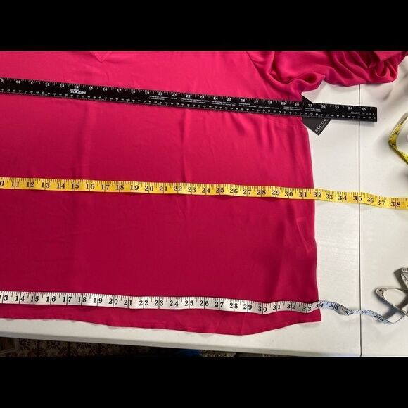 ELOQUII Sheer Tunic Top Pink Size 28Machine Wash 100% Polyester New without tags - Picture 4 of 12